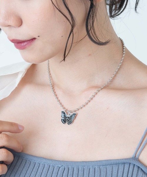 WEGO(ウィゴー)の「WEGO/バタフライチェーンネックレス(ネックレス・レディース・その他3/その他4/その他5/その他1/その他2・FREE)」の5枚目の写真