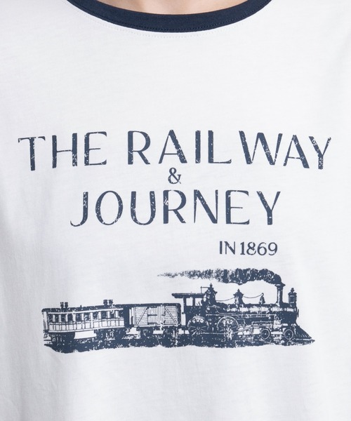 kutir（クティール）の「リンガートレインプリントTシャツ（Tシャツ/カットソー・レディース・ホワイト/オフホワイト/オートミール/アイボリー・FREE）」の10枚目の写真