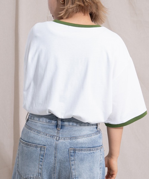 kutir（クティール）の「リンガートレインプリントTシャツ（Tシャツ/カットソー・レディース・ホワイト/オフホワイト/オートミール/アイボリー・FREE）」の13枚目の写真