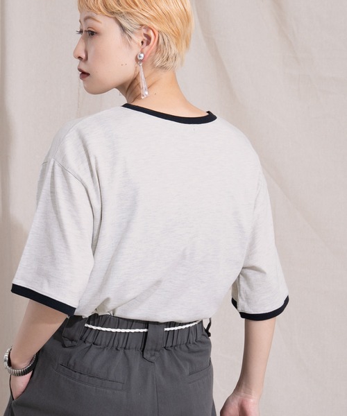 kutir（クティール）の「リンガートレインプリントTシャツ（Tシャツ/カットソー・レディース・ホワイト/オフホワイト/オートミール/アイボリー・FREE）」の11枚目の写真