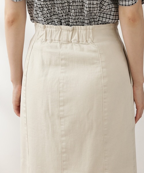 N.（N. Natural Beauty Basic）（エヌエヌナチュラルビューティーベーシック）の「◆ライトコットンナロースカート（スカート・レディース・ナチュラル/イエロー/ピンク・MEDIUM）」の17枚目の写真