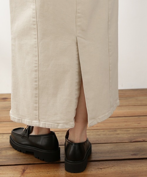 N.（N. Natural Beauty Basic）（エヌエヌナチュラルビューティーベーシック）の「◆ライトコットンナロースカート（スカート・レディース・ナチュラル/イエロー/ピンク・MEDIUM）」の18枚目の写真