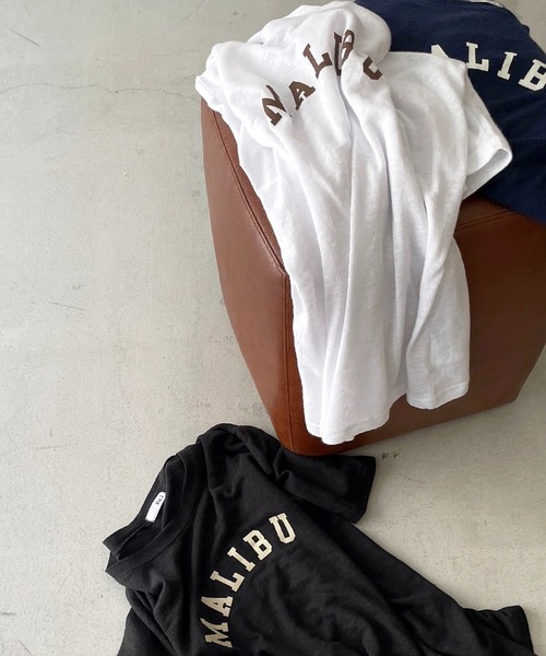 CANAL JEAN（キャナルジーン）の「via j(ヴィアジェイ) "MALIBU"半袖Tシャツ（Tシャツ/カットソー・レディース・ホワイト/ブラック/ネイビー・ONE SIZE）」の14枚目の写真