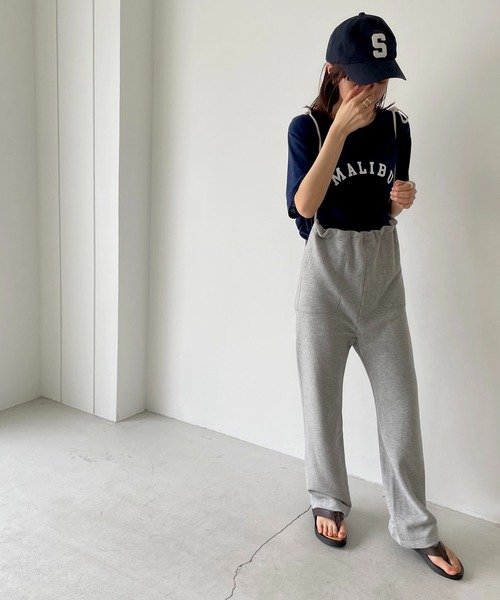 CANAL JEAN（キャナルジーン）の「via j(ヴィアジェイ) "MALIBU"半袖Tシャツ（Tシャツ/カットソー・レディース・ホワイト/ブラック/ネイビー・ONE SIZE）」の5枚目の写真