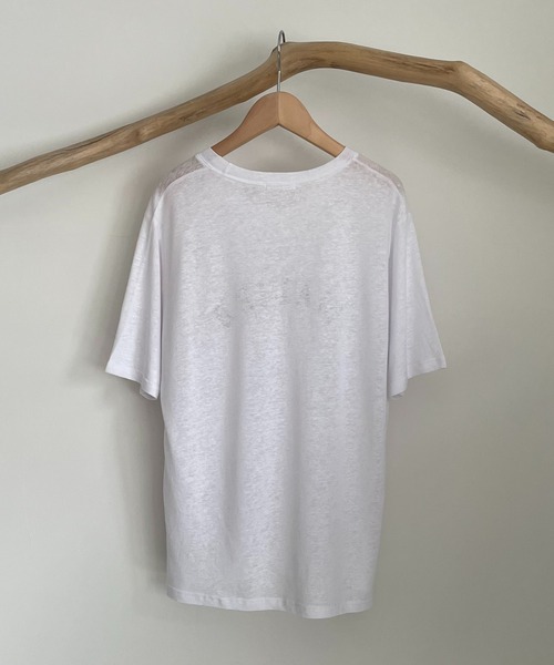 CANAL JEAN（キャナルジーン）の「via j(ヴィアジェイ) "MALIBU"半袖Tシャツ（Tシャツ/カットソー・レディース・ホワイト/ブラック/ネイビー・ONE SIZE）」の7枚目の写真