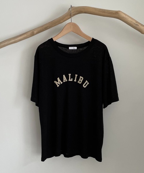 CANAL JEAN（キャナルジーン）の「via j(ヴィアジェイ) "MALIBU"半袖Tシャツ（Tシャツ/カットソー・レディース・ホワイト/ブラック/ネイビー・ONE SIZE）」の11枚目の写真