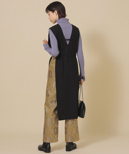 Ray BEAMS（レイビームス）の「Ray BEAMS / サイド オープン ジレ ワンピース（ワンピース・レディース・ブラック/ベージュ・ONE SIZE）」の21枚目の写真