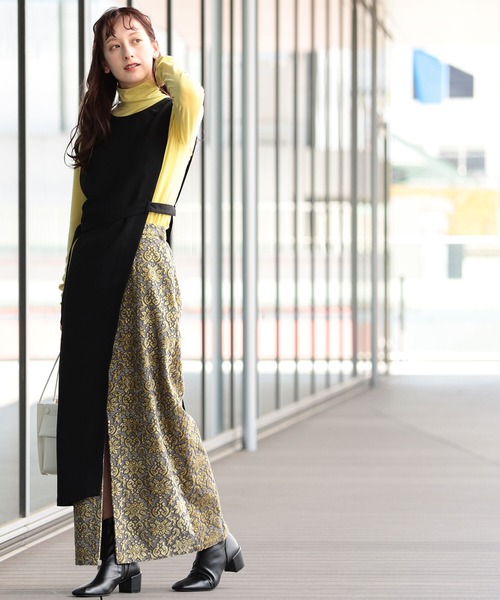 Ray BEAMS（レイビームス）の「Ray BEAMS / サイド オープン ジレ ワンピース（ワンピース・レディース・ブラック/ベージュ・ONE SIZE）」の19枚目の写真