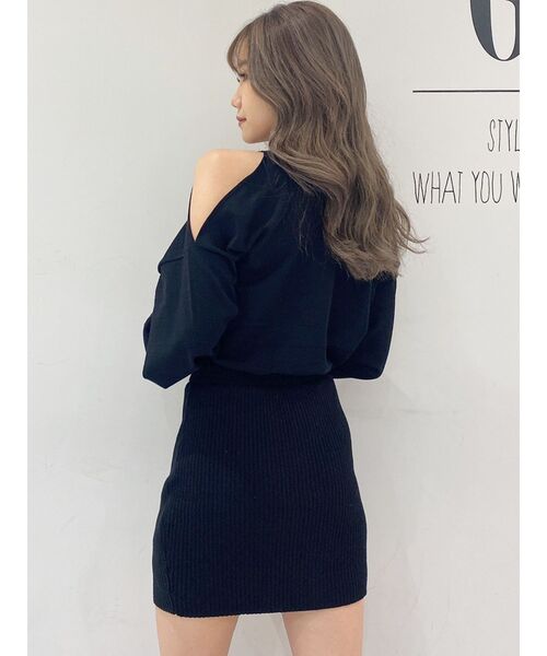 GYDA(ジェイダ)の「ショルダーオープン2WAY ニットワンピース(ワンピース・レディース・ブラック/ベージュ/ピンク・FREE)」の22枚目の写真