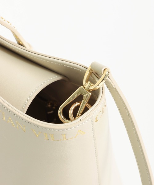 Jines（ジネス）の「CHRISTIAN VILLA☆すっきり大人のスタッズトートBAG☆M（ショルダーバッグ・レディース・オフホワイト・FREE）」の9枚目の写真