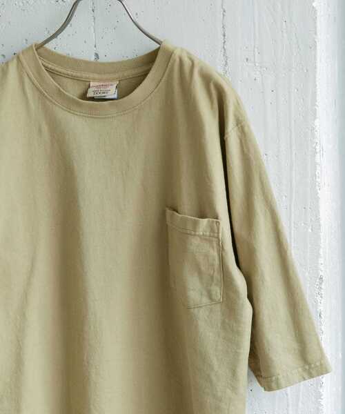 Goodwear(Since1983)（グッドウェア）の「『別注』Goodwear×DOORS 6分袖ポケットTシャツ（Tシャツ/カットソー・メンズ・ライトブルー/ボルドー/ライトカーキ/スミクロ・MEDIUM/LARGE）」の3枚目の写真