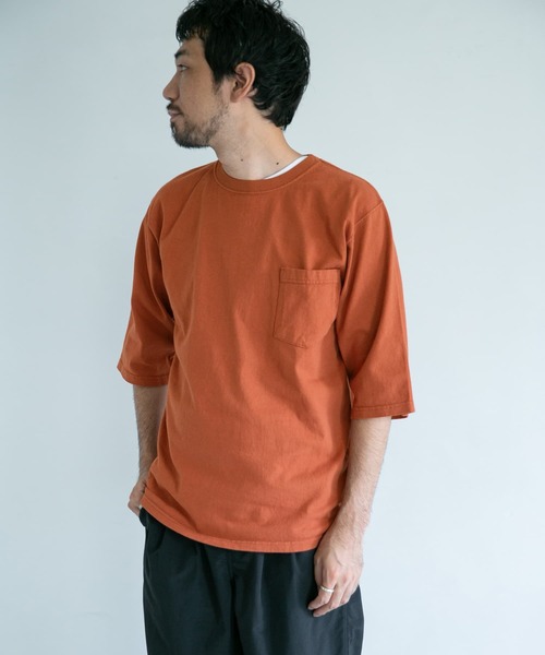 Goodwear(Since1983)（グッドウェア）の「『別注』Goodwear×DOORS 6分袖ポケットTシャツ（Tシャツ/カットソー・メンズ・ライトブルー/ボルドー/ライトカーキ/スミクロ・MEDIUM/LARGE）」の21枚目の写真