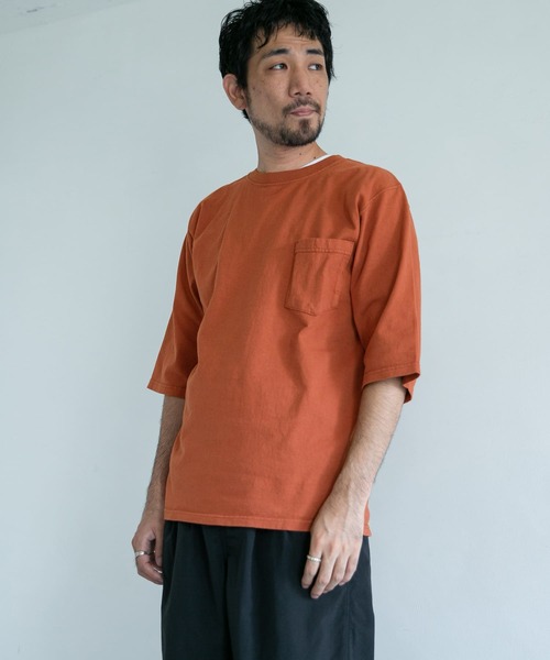 Goodwear(Since1983)（グッドウェア）の「『別注』Goodwear×DOORS 6分袖ポケットTシャツ（Tシャツ/カットソー・メンズ・ライトブルー/ボルドー/ライトカーキ/スミクロ・MEDIUM/LARGE）」の17枚目の写真