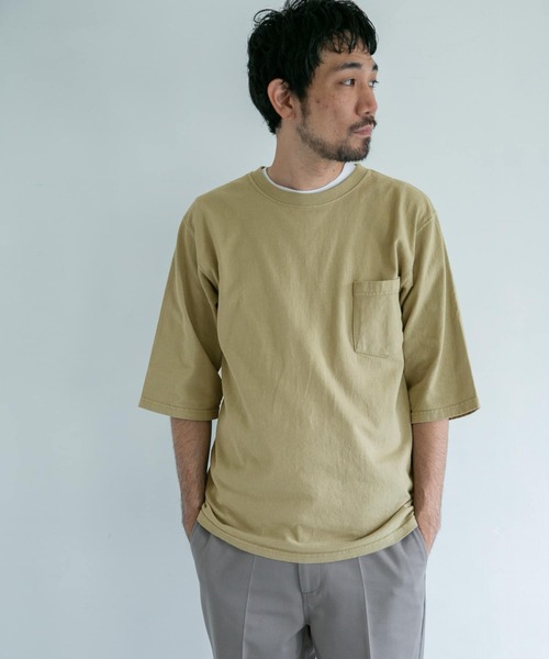 Goodwear(Since1983)（グッドウェア）の「『別注』Goodwear×DOORS 6分袖ポケットTシャツ（Tシャツ/カットソー・メンズ・ライトブルー/ボルドー/ライトカーキ/スミクロ・MEDIUM/LARGE）」の22枚目の写真