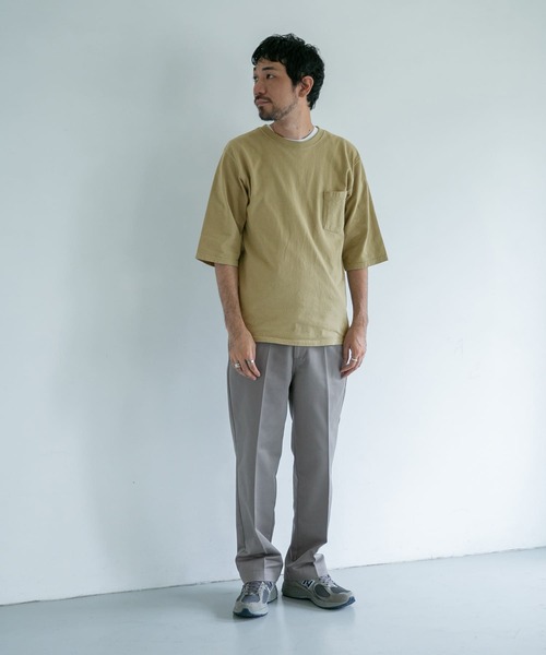 Goodwear(Since1983)（グッドウェア）の「『別注』Goodwear×DOORS 6分袖ポケットTシャツ（Tシャツ/カットソー・メンズ・ライトブルー/ボルドー/ライトカーキ/スミクロ・MEDIUM/LARGE）」の10枚目の写真