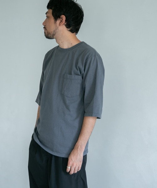 Goodwear(Since1983)（グッドウェア）の「『別注』Goodwear×DOORS 6分袖ポケットTシャツ（Tシャツ/カットソー・メンズ・ライトブルー/ボルドー/ライトカーキ/スミクロ・MEDIUM/LARGE）」の11枚目の写真