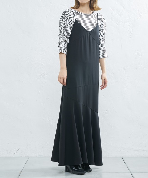 UNSPARE（アンスペア）の「【UNSPARE/アンスペア】ティアードキャミワンピース/WEB一部店舗限定（ワンピース・レディース・グリーン/ブラック・FREE）」の19枚目の写真