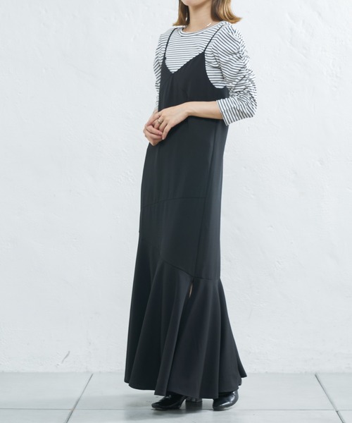 UNSPARE（アンスペア）の「【UNSPARE/アンスペア】ティアードキャミワンピース/WEB一部店舗限定（ワンピース・レディース・グリーン/ブラック・FREE）」の20枚目の写真