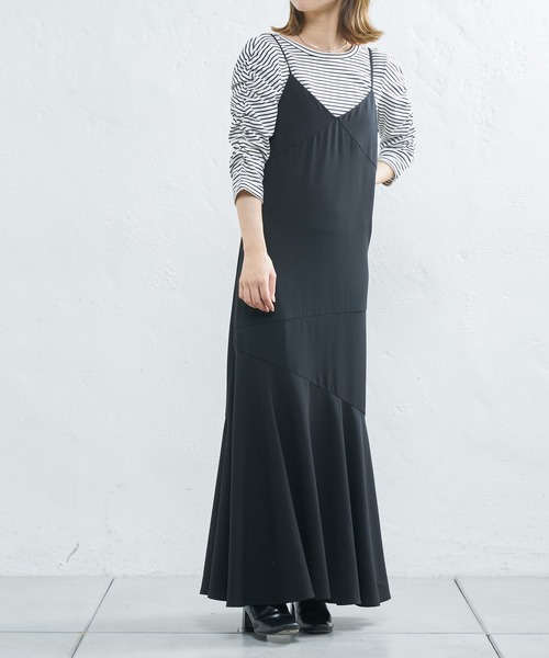 UNSPARE（アンスペア）の「【UNSPARE/アンスペア】ティアードキャミワンピース/WEB一部店舗限定（ワンピース・レディース・グリーン/ブラック・FREE）」の22枚目の写真