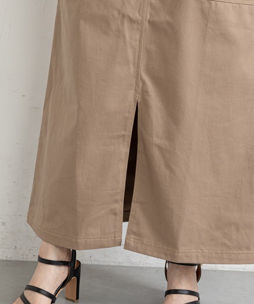 prose verse（プロズヴェール）の「ツイルアウトポケットジャンスカ（ジャンパースカート・レディース・ブラック/ベージュ・MEDIUM）」の19枚目の写真