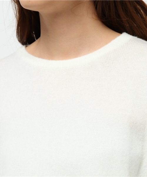 CIAOPANIC（チャオパニック）の「【Ciaopanic】アンゴラPUP/O（ニット/セーター・レディース・ネイビー/グレー/レッド/オフホワイト・FREE）」の8枚目の写真