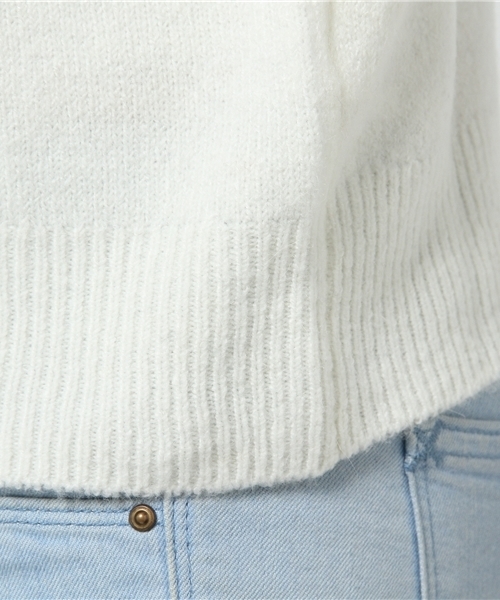 CIAOPANIC（チャオパニック）の「【Ciaopanic】アンゴラPUP/O（ニット/セーター・レディース・ネイビー/グレー/レッド/オフホワイト・FREE）」の10枚目の写真