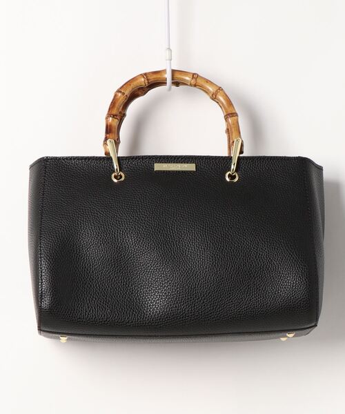 KATIE LOXTON(ケイティロクストン)の「バンブートートバッグ(トートバッグ・レディース・ブラック/ベージュ・FREE)」の8枚目の写真