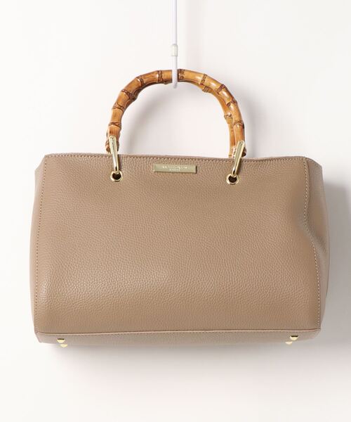 KATIE LOXTON(ケイティロクストン)の「バンブートートバッグ(トートバッグ・レディース・ブラック/ベージュ・FREE)」の7枚目の写真