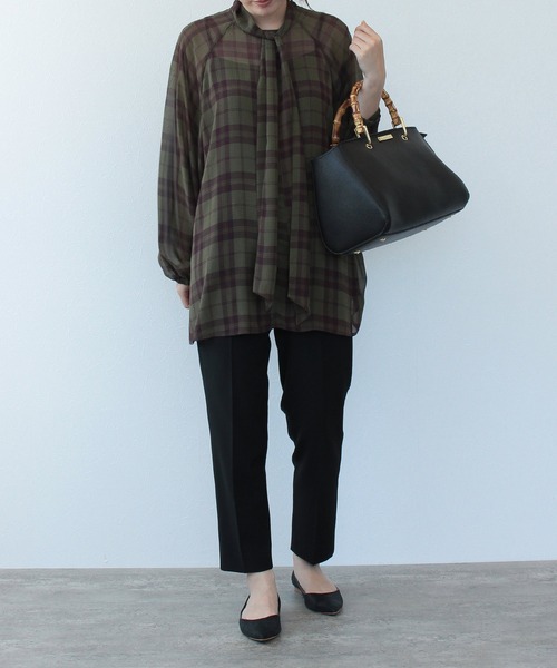 KATIE LOXTON(ケイティロクストン)の「バンブートートバッグ(トートバッグ・レディース・ブラック/ベージュ・FREE)」の10枚目の写真