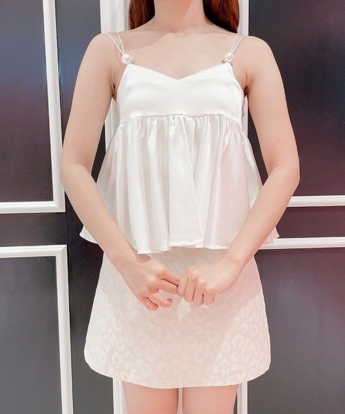 PAIN(ペイン)の「パールサテンキャミトップス(キャミソール・レディース・ホワイト/ブラック/ブルー・FREE)」の20枚目の写真