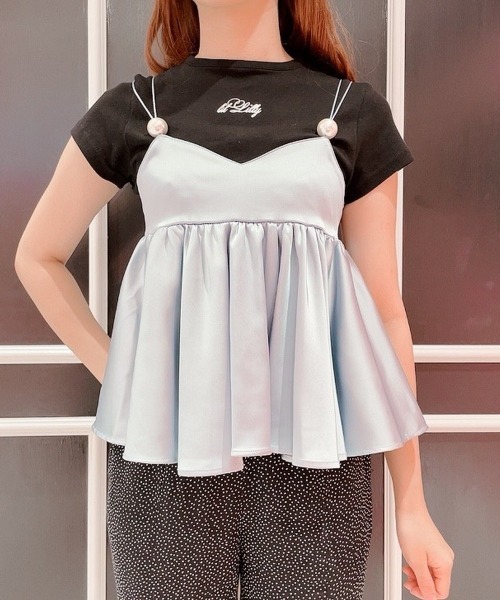 PAIN(ペイン)の「パールサテンキャミトップス(キャミソール・レディース・ホワイト/ブラック/ブルー・FREE)」の18枚目の写真