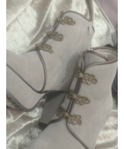 merry jenny（メリージェニー）の「チャイナブーツ（ブーツ・レディース・ブラック/ブルー/ベージュ・MEDIUM/LARGE）」の20枚目の写真