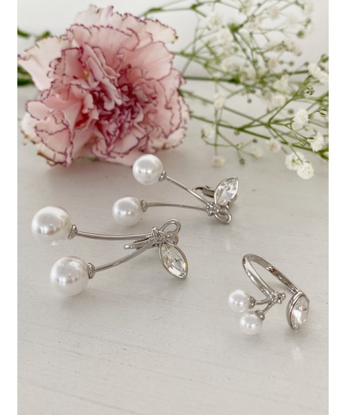 Honey Salon（ハニーサロン）の「honeyチェリーイヤリング（イヤリング・レディース・ホワイト/ブラウン/ブルー・FREE）」の11枚目の写真