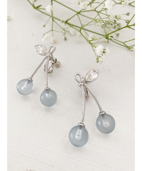 Honey Salon（ハニーサロン）の「honeyチェリーイヤリング（イヤリング・レディース・ホワイト/ブラウン/ブルー・FREE）」の13枚目の写真