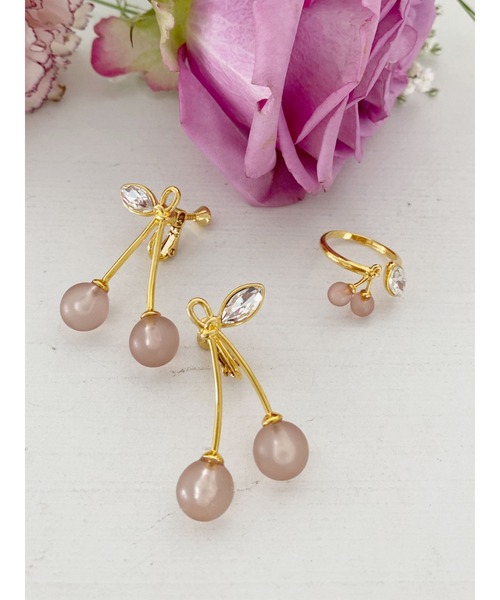 Honey Salon（ハニーサロン）の「honeyチェリーイヤリング（イヤリング・レディース・ホワイト/ブラウン/ブルー・FREE）」の18枚目の写真