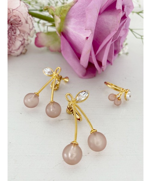 Honey Salon（ハニーサロン）の「honeyチェリーイヤリング（イヤリング・レディース・ホワイト/ブラウン/ブルー・FREE）」の19枚目の写真