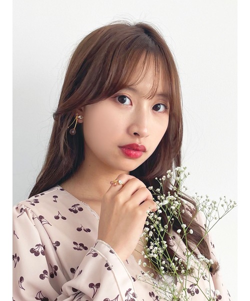 Honey Salon（ハニーサロン）の「honeyチェリーイヤリング（イヤリング・レディース・ホワイト/ブラウン/ブルー・FREE）」の6枚目の写真