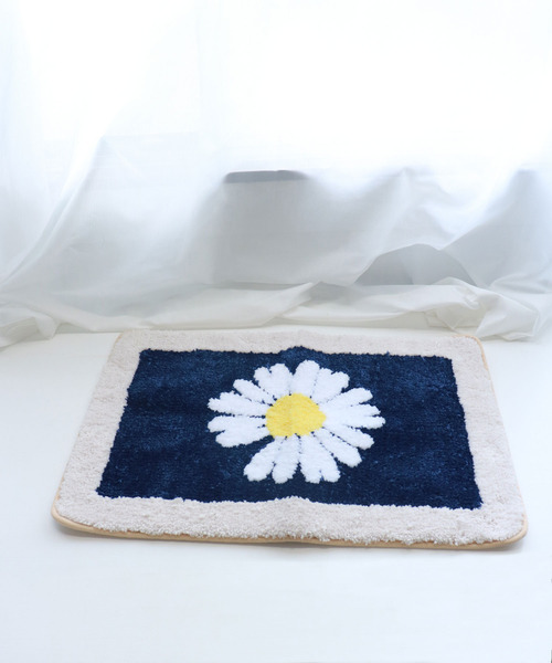 Opt!（オプト）の「〈Opt!/オプト〉Flower Rug Mat/フラワーラグマット（ラグ/マット・レディース・ネイビー/グレー/グリーン・ONE SIZE）」の6枚目の写真