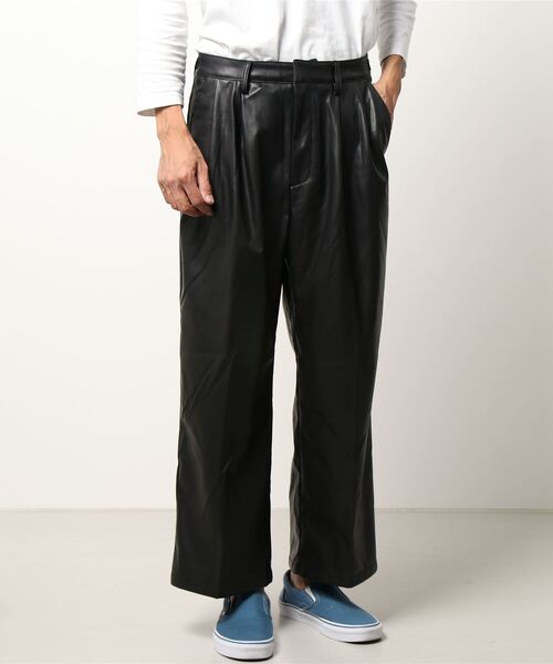 DANKE SCHON(ダンケシェーン)の「DankeSchon/ダンケシェーン/エコレザースラックス/EcoLether Slacks(その他パンツ・メンズ・ブラック・SMALL/MEDIUM)」の4枚目の写真