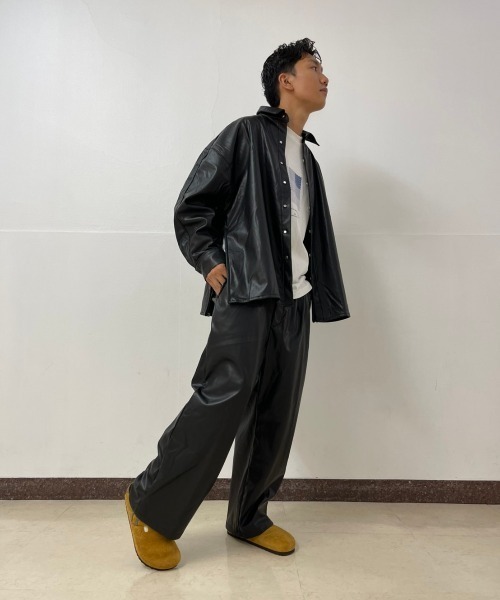 DANKE SCHON(ダンケシェーン)の「DankeSchon/ダンケシェーン/エコレザースラックス/EcoLether Slacks(その他パンツ・メンズ・ブラック・SMALL/MEDIUM)」の11枚目の写真