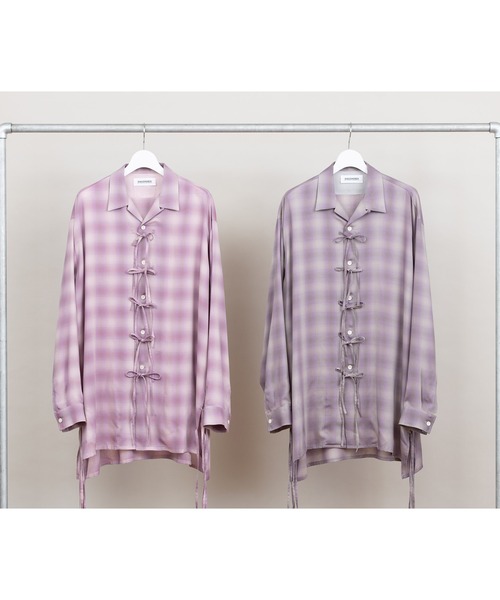 DISCOVERED ドッキング長袖シャツ グレー系 ドッキングシャツニット/グレー ○完売次第終了 | osrsofficial