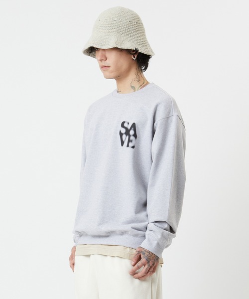 LMCの「【LMC】SAVE ORGANIC SWEATSHIRT / エルエムシー セーブ ロゴ オーガニック スウェットシャツ(スウェット・メンズ・グレー・SMALL/MEDIUM/LARGE/X-LARGE)」の3枚目の写真