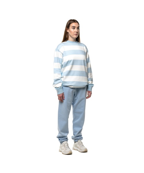 TAIKAN（テイケン）の「【TAIKAN / テイケン】STRIPED L/S CREW BABY BLUE  / ロングスリーブボーダーTシャツ（Tシャツ/カットソー・メンズ・ブルー・MEDIUM/X-LARGE/LARGE/SMALL）」の7枚目の写真