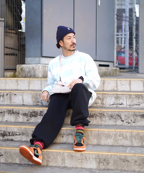 TAIKAN（テイケン）の「【TAIKAN / テイケン】STRIPED L/S CREW BABY BLUE  / ロングスリーブボーダーTシャツ（Tシャツ/カットソー・メンズ・ブルー・MEDIUM/X-LARGE/LARGE/SMALL）」の18枚目の写真