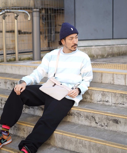 TAIKAN（テイケン）の「【TAIKAN / テイケン】STRIPED L/S CREW BABY BLUE  / ロングスリーブボーダーTシャツ（Tシャツ/カットソー・メンズ・ブルー・MEDIUM/X-LARGE/LARGE/SMALL）」の17枚目の写真