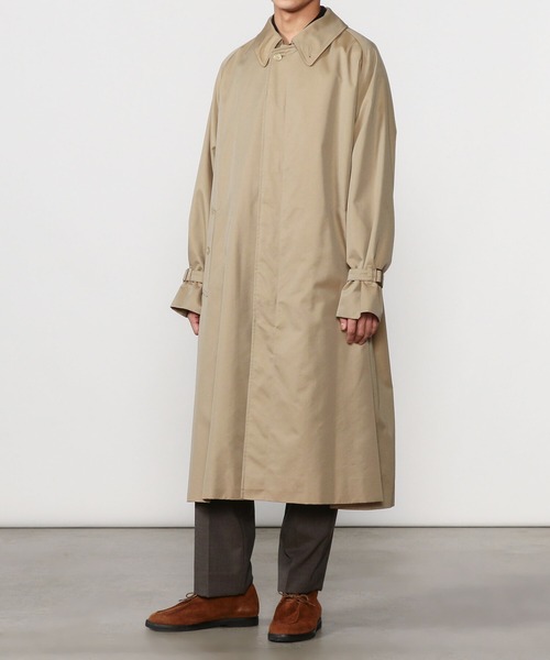 GYMPHLEX(ジムフレックス)の「【Gymphlex】ベルテッドバルマカーンコート MEN(ステンカラーコート・メンズ・ベージュ・LARGE/SMALL/MEDIUM)」の21枚目の写真