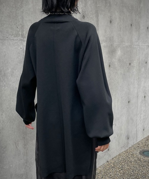 &g'aime（アンジェム）の「【＆g'aime】アウトリンクングハイネックニット（ニット/セーター・レディース・カーキ/パープル/ベージュ/ブラック・FREE）」の13枚目の写真