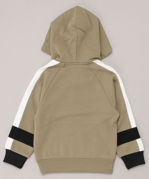 FRED PERRY（フレッドペリー）の「Kids Bold Tipped Hooded Sweatshirt（パーカー・キッズ・ベージュ・6-7/2-3/4-5/8-9）」の2枚目の写真