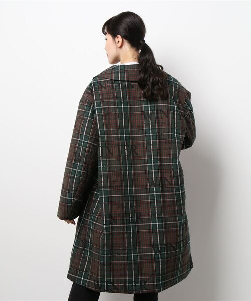 Vivienne Westwood(ヴィヴィアンウエストウッド)の「CHECK×WINTER PRINTステンカラーコート(ステンカラーコート・レディース・グリーン系その他・FREE)」の4枚目の写真