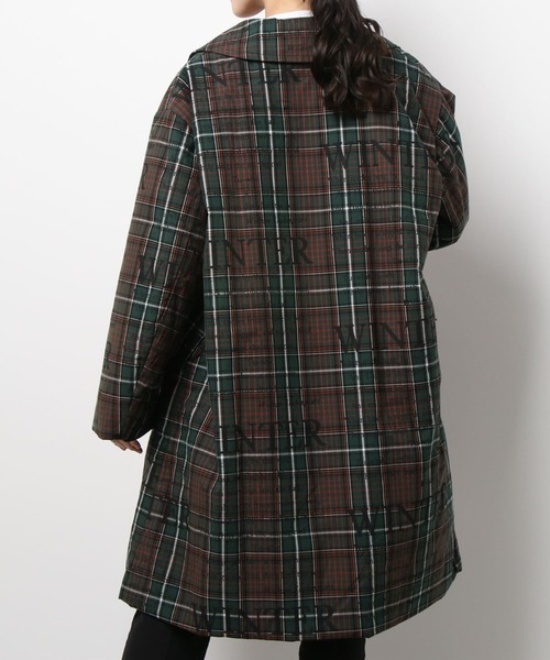 Vivienne Westwood(ヴィヴィアンウエストウッド)の「CHECK×WINTER PRINTステンカラーコート(ステンカラーコート・レディース・グリーン系その他・FREE)」の5枚目の写真